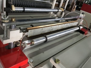 ループハンドルTシャツソフトビニール袋製造機150個/分ヒートシールPLCモーターコア部品コールドショッピングバッグ用 - Product Image 5