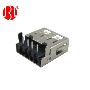 USB 2.0 a型母插座，4针LCP连接器，用于键盘PCB安装 - Product Image 3
