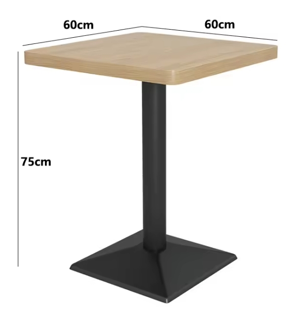 table de restaurant carrée