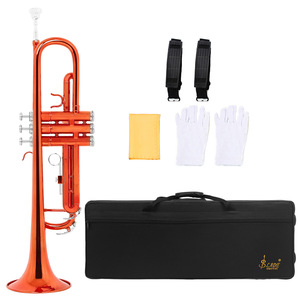 LADE Small Size Brass <strong>B</strong>-<strong>B</strong> Tone Trumpet for Students and Beginners Manufactured by Western Musical Instruments <strong>Company</strong> - Product Image 5