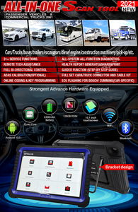 Programmazione Online lettore di codici per camion pesanti strumento diagnostico Scanner OBD2 per veicoli 12V 24V - Product Image 4