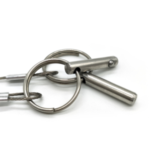 China Fastener Quick Release Ball Lock Pin with Spring Loaded Pull <strong>Lynch</strong> Safety 12mm 8mm 2mm Stainless Steel Cylinder Lock Pin - Product Image 3