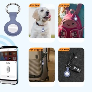 Özel yumuşak silikon durumlarda Anti kayıp durumlarda GPS Pet bulucu izci durumda anahtarlık kanca <span class=keywords><strong>Apple</strong></span> Airtags için kapakları