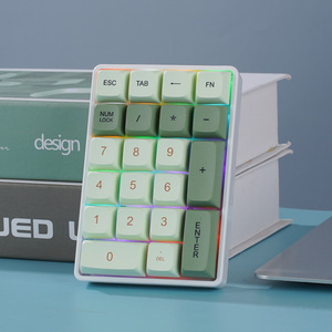 Three-mode Wireless Mechanical <strong>Numeric</strong> <strong>Keyboard</strong> 21-key <strong>Numeric</strong> Keypad USB Computer Accounting Digital Area Small <strong>Keyboard</strong>