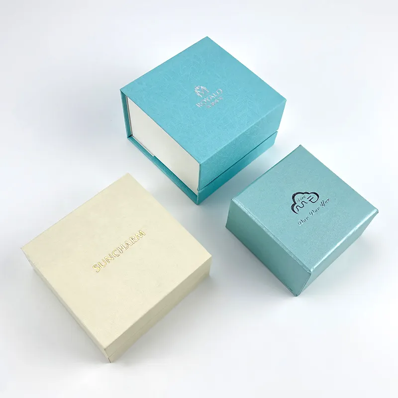 Scatola regalo magnetica per gioielli di lusso di moda personalizzata in carta personalizzata confezione regalo per gioielli con scatola Flip Top stampata