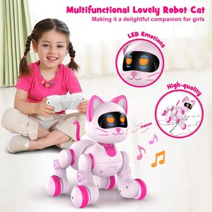 KYK neue fern gesteuerte Roboter katze mit Licht-und Musik tanz Programmier bare fern gesteuerte Roboter katze für Kinder