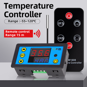 Controlador de temperatura de 1/2 ", termostato de distancia de control remoto de 15m, pantalla dual, alarma de temperatura - Product Image 3