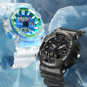 TIMEARTX LED dijital elektronik su geçirmez izle iş moda erkek spor saat saydam kauçuk kayış çalar saat izle - Product Image 3