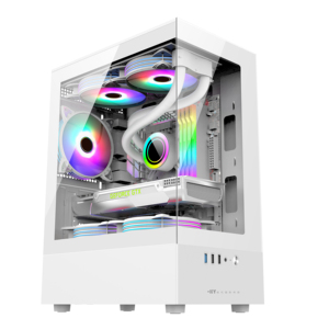 New Design Mid Tower MicroATX Form Factor ARGB Fans &amp; Water Cooling <strong>System</strong> Gaming PC Case for Desktop <strong>Computer</strong> Cabinet - Product Image 5