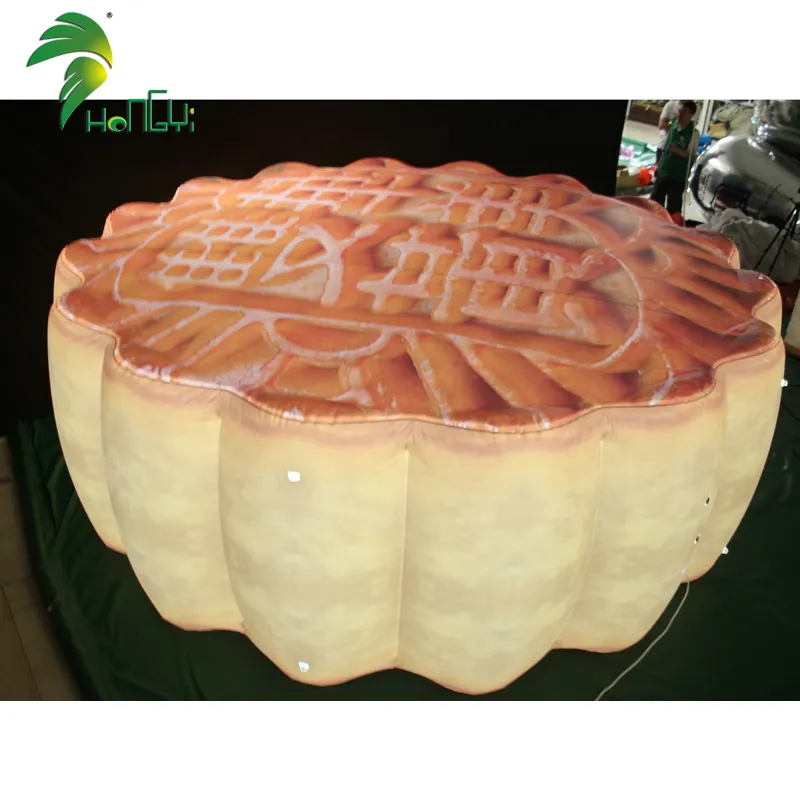 Festival di metà autunno cinese gonfiabile personalizzato che pubblicizza la torta gonfiabile della luna con il LOGO per il supermercato