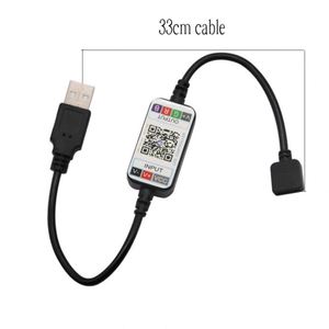 Музыкальный контроллер со светодиодной полосой, USB, 4-контактный, синий зуб, RGB, 5 В, 24 В, режим микрофона, 1600 млн цветов, диммер, мини-RGB, контроллер света - Product Image 1