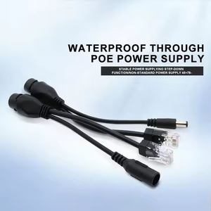 Divisor POE de 12V no estándar para exteriores, negro, impermeable, adaptador de alimentación a través de Ethernet, separador de Cable para sistema de cámara IP CCTV - Product Image 2