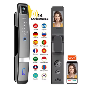 Kamera Tuya App ile 3D yüz tanıma otomatik akıllı kapı kilidi akıllı anahtarsız parmak izi kilidi uzaktan kilidini - Product Image 4