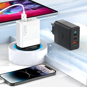 3 port 120W USB + 2 USB-C PD 65W güç adaptörü hızlı şarj USB a tipi C şarj Apple iPhone 16 15 Pro SAMSUNG s24 s23 süper - Product Image 3