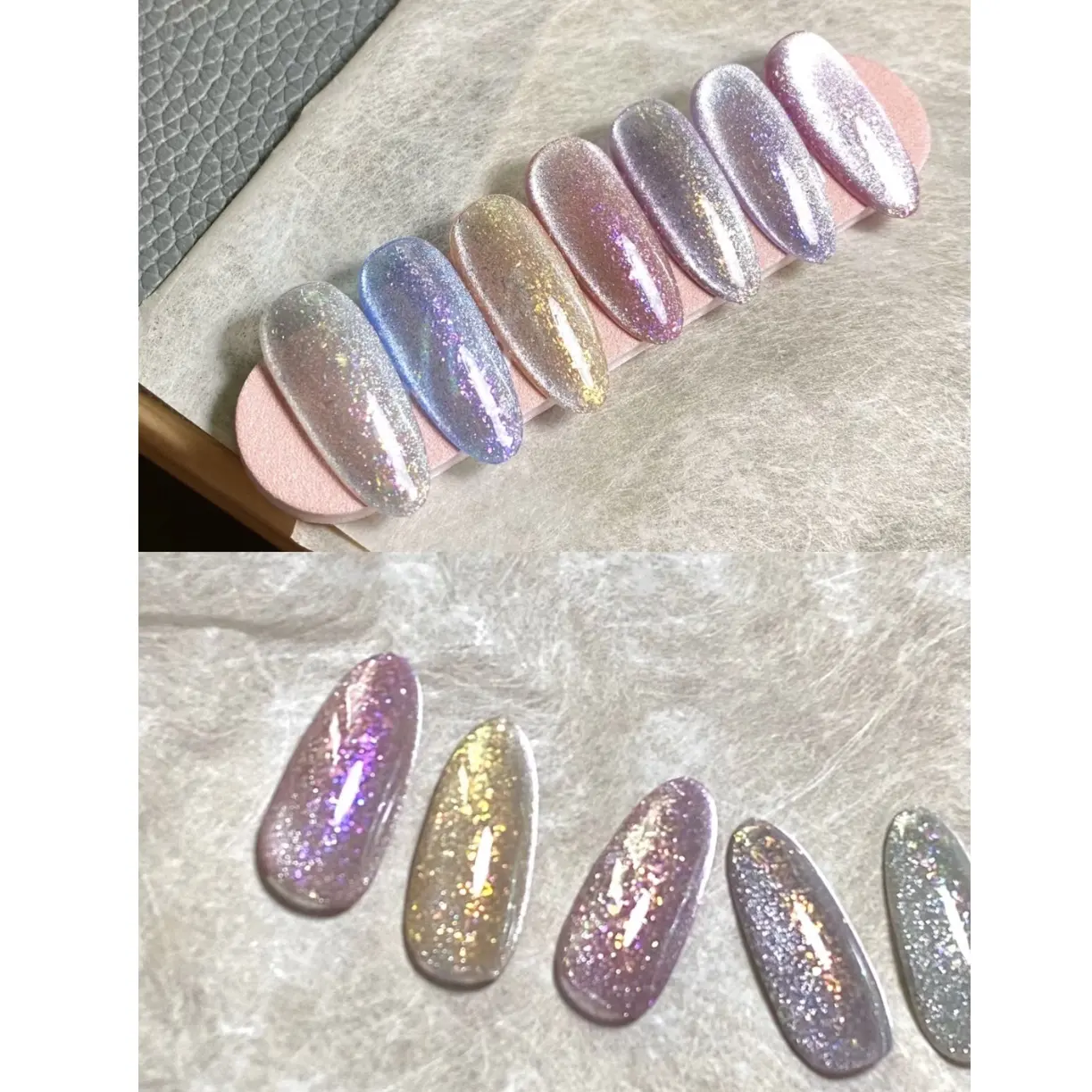 BeiEn anpassbare Brokat Glitter Aurora Cat Eye Gel Fresh15ml Starker Magnetismus für Nail Art Design OEM & ODM Kilogramm