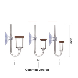 Bán sỉ Acrylic u-ống Aquarium CO2 khuếch tán Carbon Dioxide lò phản ứng Bể cá thực vật sống <span class=keywords><strong>Atomizer</strong></span> suckers - Product Image 6