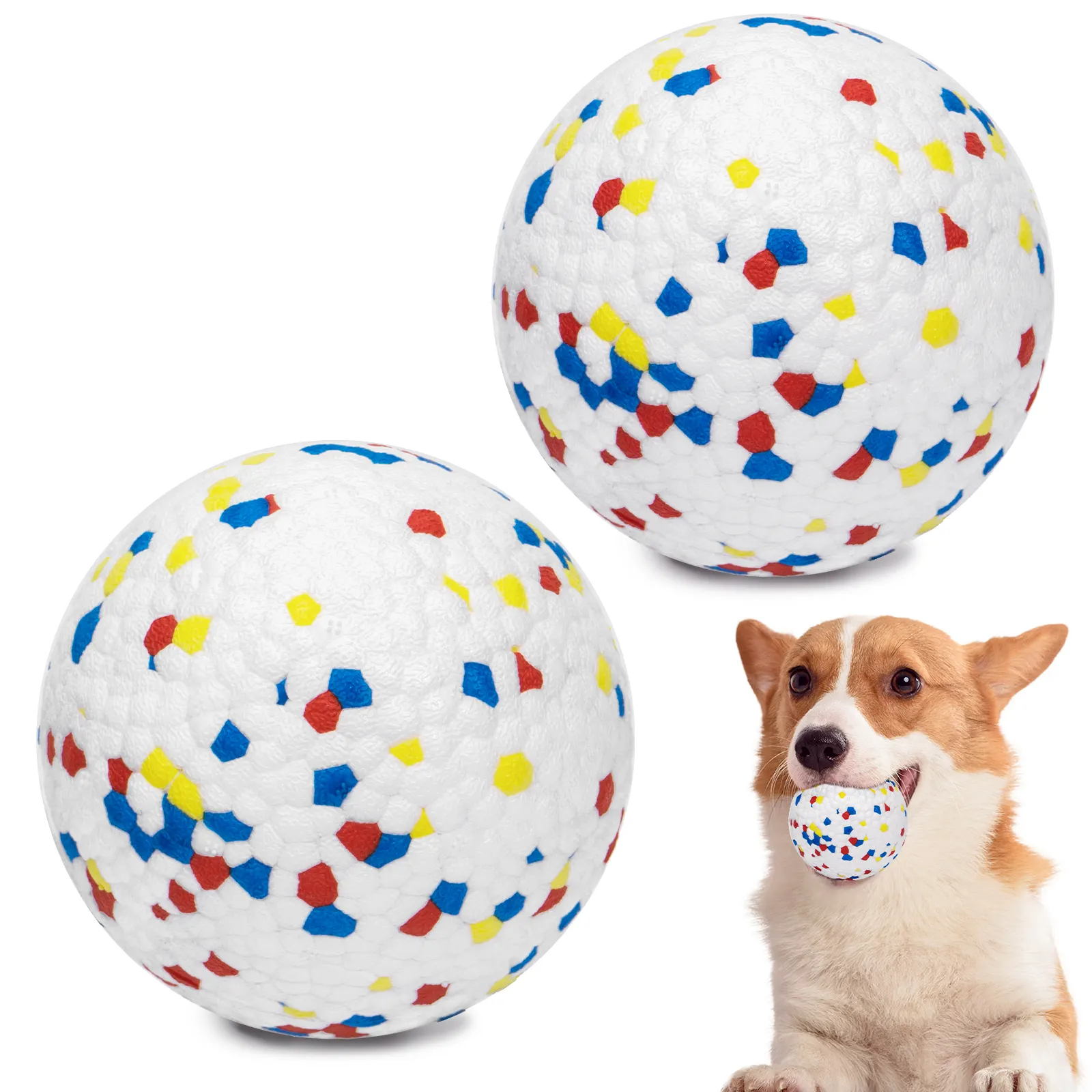 2 Pack Wholesale Manufacturer Pet Balls Toys Tennis Dog Ball Chew Toys for Aggressive Chewers