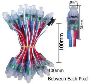 คุณภาพสูง IP68กันน้ำ12เซนติเมตรสี <span class=keywords><strong>RGB</strong></span> นำจุดไฟ DC 5V/12V 2811 xconnect โฆษณาคริสต์มาสแบบแอดเดรส - Product Image 5