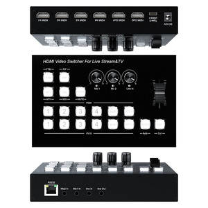Multicamera Video <strong>Switcher</strong> with <strong>4</strong> x HDMI <strong>Inputs</strong> for live streaming