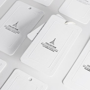 Venta caliente de diseño personalizado e impreso Nombre y etiquetas de ropa con etiquetas y etiquetas de ropa de papel de cuerda - Product Image 5