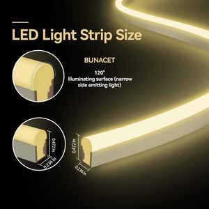 ชุดแถบไฟนีออน LED 3000K แบบ COB พร้อมตัวควบคุมหรี่แสงสำหรับตกแต่งห้องนอน