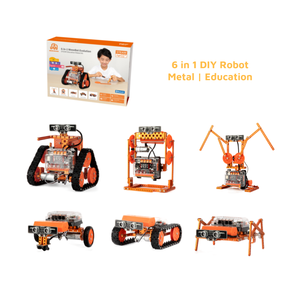 Multiple Types and DIY Smart Programming 6 in 1 WeeeBot Evolution Robot Kit with ELF for Kids - Product Image 1
