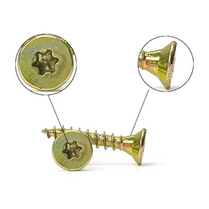 Ruspert kaplı M5 X 60 mm tamamen dişli çift havşa sunta vidalar Torx girinti kendinden dokunarak vida karbon çelik Ruspert - Product Image 3