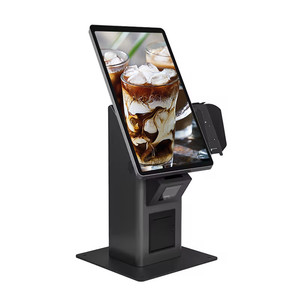 Soporte de suelo de 15,6 ", pantalla táctil, quiosco de venta de alimentos, máquina de pago de pedido automático, tableros de menú digitales, restaurantes Borne De Commande - Product Image 5