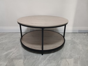 Thiết Kế Sáng Tạo Bàn Cà Phê Đặt Sang Trọng Hiện Đại Đồ Nội Thất Phòng Khách MDF Vòng Đá Cẩm Thạch Bàn Cà Phê - Product Image 2