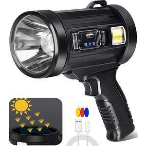 RGB multifunzione USB ricaricabile torcia a LED lunga colpi lampada Multi-funzione torcia elettrica - Product Image 1