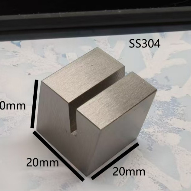 20*20*20mm, 2mm slant groove