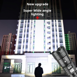 Xinsite đèn tìm kiếm tuần tra ngoài trời thu phóng đèn LED màu trắng công suất cao đa chức năng hiển thị kỹ thuật số vật liệu ABS sạc được bằng USB - Product Image 5