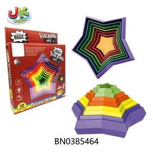 Giáo dục đầy màu sắc 3D ma thuật sao vòng tròn căng thẳng cứu trợ ma thuật Con quay thần tài Đồ chơi Spinner cho trẻ em trò chơi trẻ em Đồ chơi - Product Image 2