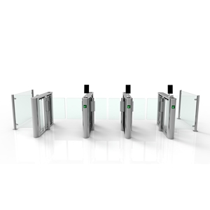 מערכת בקרת גישה באיכות גבוהה יוקרה מהירות שער סוהר עבור 2 להולכי רגל עם rfid ic qr קוד פנים - Product Image 4