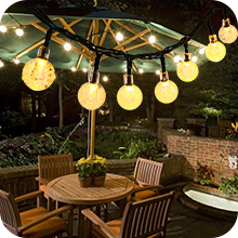 2021 New Outdoor Solar String Light 30 LEDs Suitable For Garden And Courtyard Party Decorations