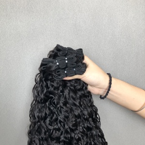 トップ品質高品質タイトで豪華なカール自然な色100% 人毛生バージンヘアスーパーダブル描画 - Product Image 5