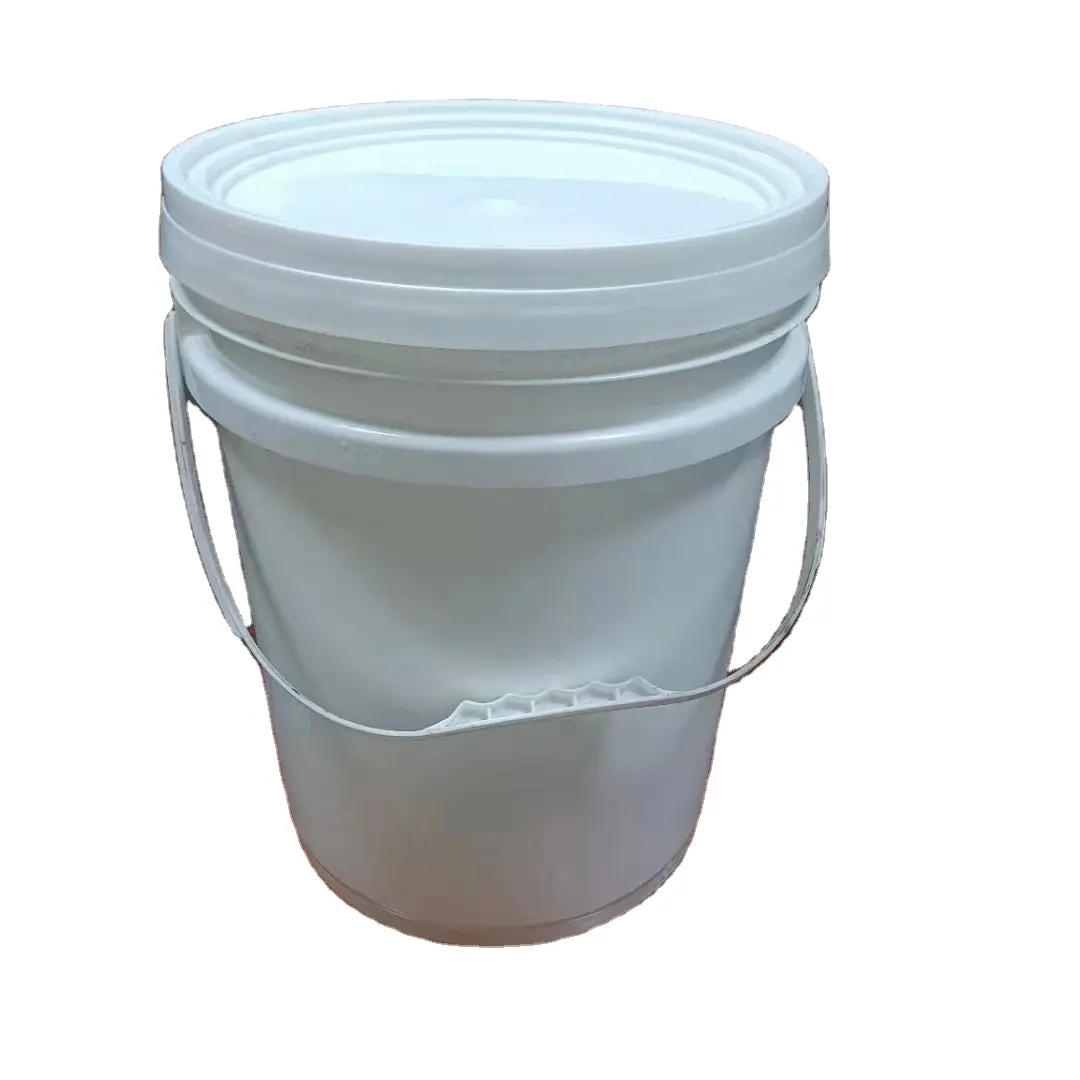 Giá rẻ nhỏ lớn 2L 5L 10L 20L 25L 5 gallon cấp thực phẩm an toàn sơn bỏng ngô trắng nhựa Xô có nắp đậy xử lý giá