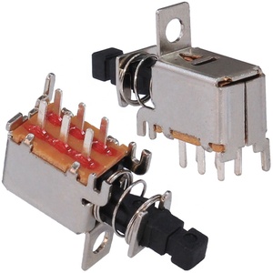 DPDT 6 Pin 2 NO 2 interruttore a chiave con rivestimento NC chiusura automatica scatola TV unidirezionale interruttore a pulsante orizzontale - Product Image 1