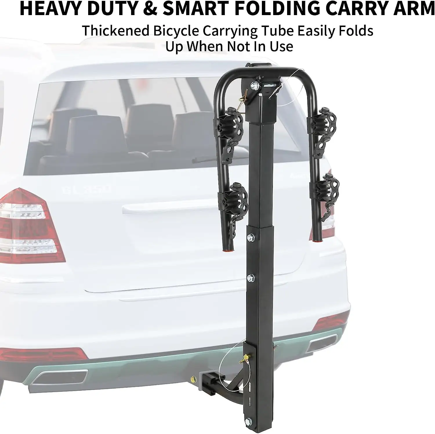 Porte-bagages pliable pour voyage en plein air, 2, 3, 4, suv, véhicule, attelage, support de coffre, voiture, vélo