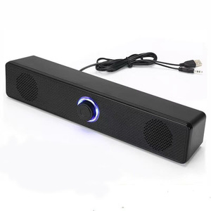 2025 profesyonel taşınabilir USB kart kablosuz ses BT hoparlör yüksek kaliteli ses ile bilgisayar masaüstü için LED ışık ses çubuğu - Product Image 3