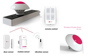KERUI Wireless <strong>Multi</strong> <strong>Function</strong> Strobe Siren 110dB Loud <strong>Alarm</strong> 4 Lights 433MHz Remote Control DIY Home Security <strong>Alarm</strong> <strong>System</strong> - Product Image 2