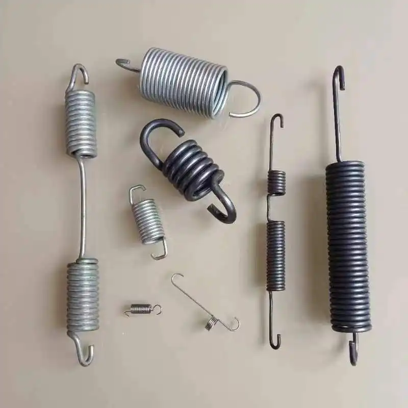 Custom spring steel galvanized small tension double hook spring for industry