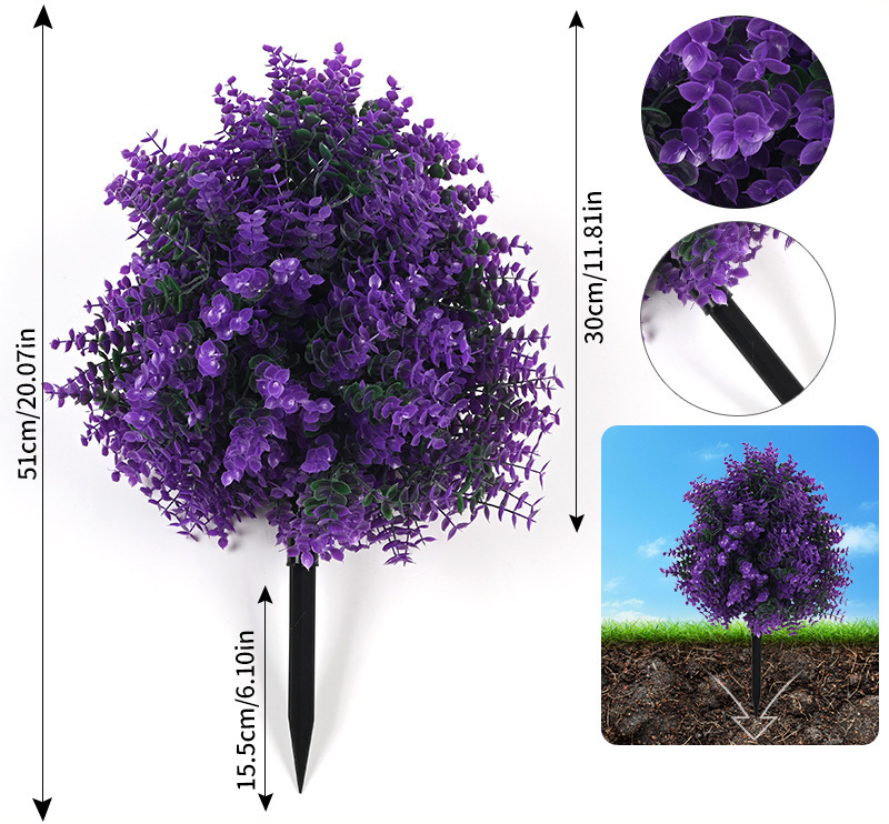 Piquet d'eucalyptus violet