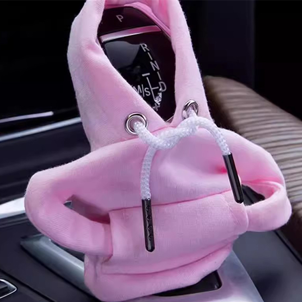 Sudadera con capucha y camiseta divertida con perilla de cambio-Rosa