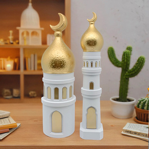 Ramadan Máy Tính Để Bàn Trang Trí Hồi Giáo Kaaba Dome Nhà Thờ Hồi Giáo Cho Bảng Xe Trang Trí Nội Thất Và Thủ Công Hồi Giáo Quà Tặng Nến - Product Image 5