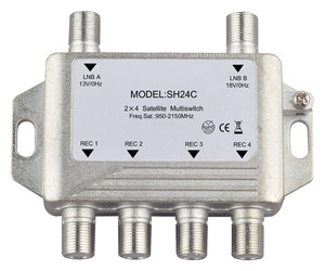 3 Satellite if and <strong>1</strong> Terrestrial TV <strong>Inputs</strong> for 12 Satellite Receiver Satellite <strong>Switch</strong> - Product Image 5