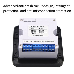 เครื่องอ่าน RFID R35C DC12V 125Hz 13.56MHz QR เครื่องอ่านรหัสควบคุมการเข้าถึง wigand USB RS232 TTL เอาต์พุต RS485 - Product Image 5