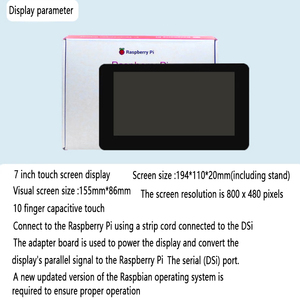 Raspberry PI schermo ufficiale da 7 pollici + scocca di 4 generazione - Product Image 3