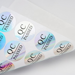 粘着プレーンレーザー反射ラベル印刷QC証明書パスラベルシーリングステッカーのカスタマイズ - Product Image 2