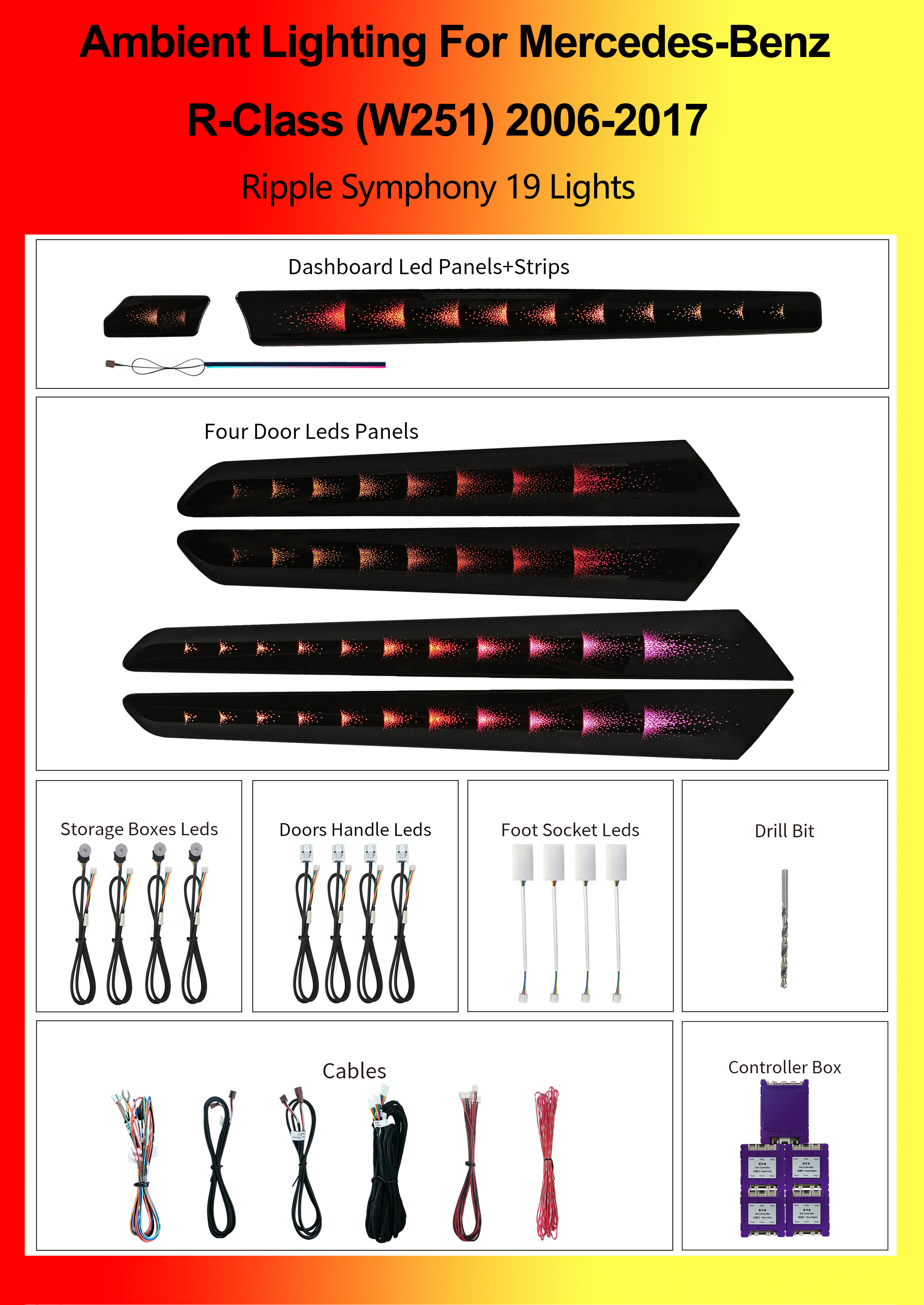 R-Class (W251)Ripple Symphony 19 Lights
